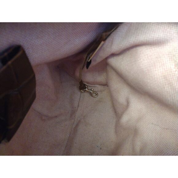 Matching Dooney & Bourke Croc Embossed Cognac Leather Med Cinzia Bag & Wallet - Picture 13 of 13